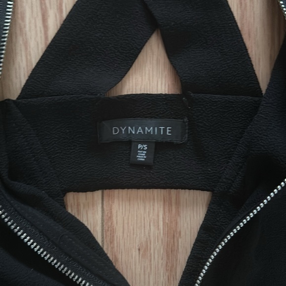 Dynamite Black Women’s Blouse with Zipper (Size S) - Picture 3 of 5